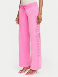 Juicy Couture Spodnie dresowe Old Gothic JCWBJ226334 Różowy Regular Fit. Czerwone spodnie dresowe Juicy Couture, bez wzorów, z dresówki. Za 379.99 zł.