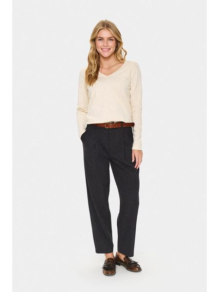 SAINT TROPEZ Sweter w kolorze beżowym rozmiar: XL. Brązowe swetry Saint Tropez, s, bez wzorów, z wiskozy, klasyczne, bez ramiączek. Za 78.95 zł.