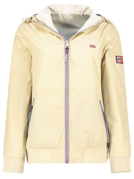 Geographical Norway Kurtka przejściowa "Arrival" w kolorze beżowym rozmiar: M. Brązowe kurtki Geographical Norway, m, bez wzorów, bez kaptura. Za 201.55 zł.