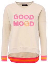 Zwillingsherz Bluza "Dana" w kolorze kremowym rozmiar: L/XL. Brązowe bluzy Zwillingsherz, l, bez wzorów, z bawełny, bez kaptura. Za 211.81 zł.