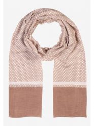 More & More Szal-koło w kolorze biało-jasnobrązowym rozmiar: onesize. Brązowe szaliki i kominy More & More, bez wzorów, z materiału. Za 39.99 zł.