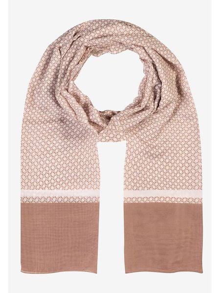 More & More Szal-koło w kolorze biało-jasnobrązowym rozmiar: onesize. Brązowe szaliki i kominy More & More, bez wzorów, z materiału. Za 39.99 zł.