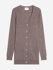 Perfect Cashmere Kaszmirowy kardigan "Pearl" w kolorze szarobrązowym rozmiar: S. Brązowe swetry Perfect Cashmere, s, bez wzorów, z kaszmiru, bez ramiączek. Za 413.99 zł.