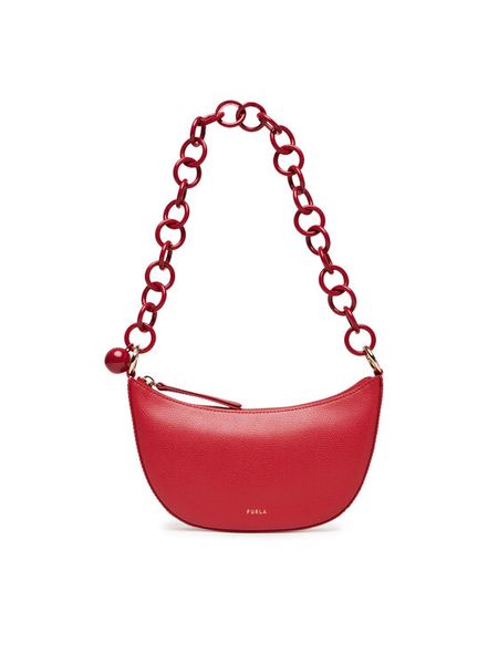 Furla Torebka Sfera Mini WE00767 BX3989 CN RUB00 Czerwony. Czerwone kopertówki Furla, bez wzorów, ze skóry, wizytowe, bez dodatków. Za 989.99 zł.