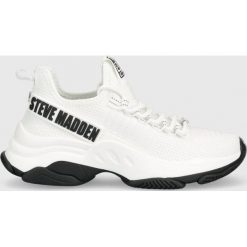 Steve Madden sneakersy Mac2.0 kolor biały. Białe buty sportowe lifestyle Steve Madden, bez wzorów, z gumy, sportowe, z okrągłym noskiem, bez zapięcia. Za 459.99 zł.