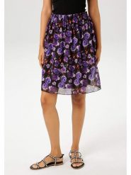 Aniston Spódnica w kolorze czarno-fioletowym rozmiar: 46. Czarne spódnice Aniston, na co dzień, bez wzorów, mini, proste. Za 52.55 zł.