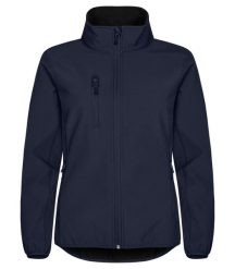 Clique Klasyczna Kurtka Softshell Damska - 3-warstwowa, poliester z recyklingu. Niebieskie kurtki CLIQUE, m, bez wzorów, z poliesteru, eleganckie, bez kaptura. Za 265.94 zł.