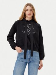 JOOP! Jeans Bluza Tinna 30046176 Czarny Regular Fit. Czarne bluzy Joop! Jeans, xs, bez wzorów, z bawełny, bez ramiączek, bez kaptura. Za 359.99 zł.