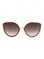 Levi's Damskie okulary przeciwsłoneczne w kolorze złoto-brązowym rozmiar: 56. Brązowe okulary przeciwsłoneczne Levi's, bez wzorów, z tworzywa sztucznego, metalowe. Za 169.95 zł.