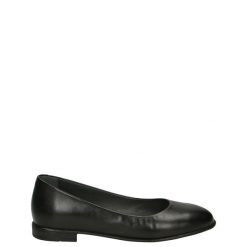 KLASYCZNE BALERINY ZE SKÓRY 0771004 BLACK. Czarne baleriny Venezia, bez wzorów, ze skóry, klasyczne, bez obcasa, bez zapięcia. Za 159.00 zł.
