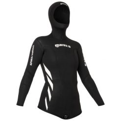 Kurtka do łowiectwa podwodnego damska Mares Apnea Instinct z neoprenu 5 mm. Białe kurtki Mares, xs, bez wzorów, z neoprenu, sportowe, bez kaptura. Za 499.99 zł.