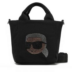 Torebka KARL LAGERFELD. Czarne torebki klasyczne KARL LAGERFELD, bez wzorów, klasyczne, bez dodatków. Za 269.99 zł.