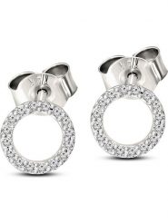 Vittoria Jewels Złote kolczyki-wkrętki z diamentami rozmiar: onesize. Szare kolczyki Vittoria Jewels, z diamentem, złote. Za 1,000.80 zł.