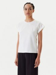 Morgan T-Shirt 251-DABANA Biały Regular Fit. Białe t-shirty Morgan, m, bez wzorów, z syntetyku, bez kołnierzyka, bez ramiączek. Za 199.99 zł.