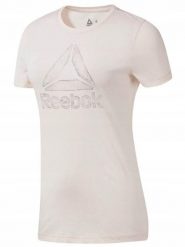 KOSZULKA T-shirt na co dzień damska REEBOK bawełna. Czerwone t-shirty sportowe Reebok, xs, bez wzorów, z bawełny, bez ramiączek, na fitness i siłownię. Za 49.00 zł.