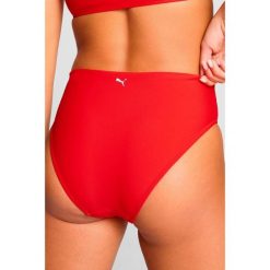 Dół od bikini z wysokim stanem, czerwony. Czerwone bikini Puma, bez wzorów, sportowe. Za 151.99 zł.