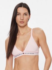Tommy Hilfiger Biustonosz braletka UW0UW04144 Różowy. Czerwone biustonosze Tommy Hilfiger, bez wzorów, z bawełny. Za 89.99 zł.