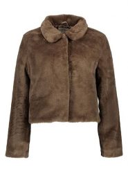 JDY Kurtka "Macy Life” w kolorze brązowym ze sztucznego futra rozmiar: M. Brązowe kurtki JDY, m, bez wzorów, bez kaptura. Za 145.94 zł.