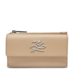 Portfel KARL LAGERFELD. Brązowe portfele KARL LAGERFELD, bez wzorów. Za 289.99 zł.