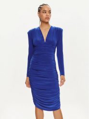 NORMA KAMALI Sukienka koktajlowa KK1243PLD21805 Niebieski Slim Fit. Niebieskie sukienki Norma Kamali, xs, bez wzorów, z syntetyku, wizytowe, bez kołnierzyka, bez ramiączek. Za 2,039.00 zł.