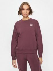 Puma Bluza Classics 621408 Bordowy Oversize. Czerwone bluzy Puma, xs, bez wzorów, z bawełny, bez kaptura. Za 175.99 zł.
