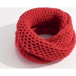 Komin o grubym splocie - Czerwony. Szaliki i kominy marki B'TWIN. Za 49.99 zł.