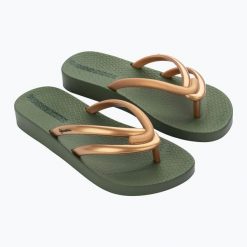 Japonki damskie Ipanema Comfy. Zielone japonki Ipanema, bez wzorów. Za 59.99 zł.