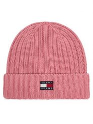 Tommy Hilfiger Czapka Heritage AW0AW18979 Różowy jasny. Czerwone czapki zimowe Tommy Hilfiger, bez wzorów, z bawełny. Za 149.99 zł.