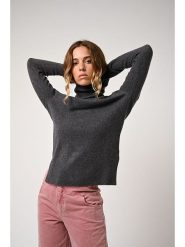 AUTHENTIC CASHMERE Kaszmirowy golf "Fornet" w kolorze antracytowym rozmiar: L. Czarne swetry AUTHENTIC CASHMERE, l, bez wzorów, z kaszmiru, bez ramiączek. Za 367.14 zł.