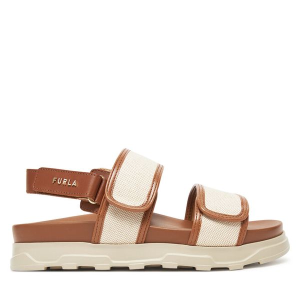 Sandały Furla. Sandały Furla, bez wzorów, sportowe, bez obcasa, na płaskiej podeszwie, bez zapięcia. Za 739.99 zł.