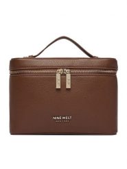 Nine West Kosmetyczka CEO-NW-W1-034-AW26 Brązowy. Brązowe torebki klasyczne Nine West, bez wzorów, ze skóry, bez dodatków. Za 99.99 zł.