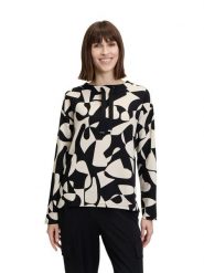 Betty Barclay Bluza w kolorze czarno-kremowym rozmiar: 48. Brązowe bluzy Betty Barclay, bez wzorów, bez kaptura. Za 113.99 zł.