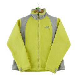 Second life - Kurtka polarowa TNF Yellow dla kobiet - Stan bardzo dobry. Żółte kurtki The North Face, bez wzorów, z polaru, sportowe, bez kaptura. Za 152.24 zł.