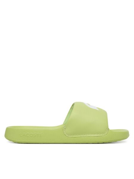 Lacoste Klapki Serve 1.0 51CFA0006 2K8 Zielony. Zielone klapki Lacoste, bez wzorów, ze skóry, bez obcasa, bez zapięcia. Za 208.99 zł.
