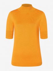 More & More Sweter w kolorze pomarańczowym rozmiar: 38. Pomarańczowe swetry More & More, bez wzorów, bez ramiączek. Za 87.81 zł.