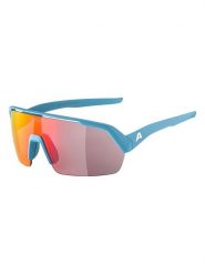 Alpina Okulary sportowe unisex "Turbo HR" w kolorze błękitno-czerwonym rozmiar: onesize. Czerwone okulary przeciwsłoneczne Alpina, bez wzorów, z tworzywa sztucznego, szklane. Za 274.95 zł.