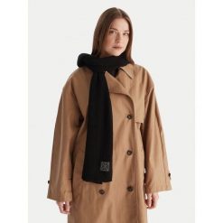 Szalik Calvin Klein. Czarne szaliki i kominy Calvin Klein, bez wzorów. Za 599.99 zł.