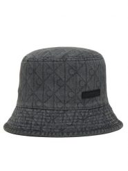 Calvin Klein Kapelusz Denim Emblem Burnout Bucket LV04F5043G Szary. Szare kapelusze Calvin Klein, bez wzorów, z bawełny. Za 209.99 zł.