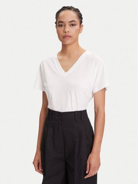 Marc O'Polo T-Shirt 506 2067 51445 Biały Regular Fit. Białe t-shirty Marc O'Polo, l, bez wzorów, z bawełny, bez kołnierzyka, bez ramiączek. Za 109.99 zł.