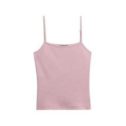 Damski cienki prążkowany top Superdry. Czerwone bielizna termoaktywna damska Superdry, bez wzorów, prążkowane, bez ramiączek. Za 102.20 zł.