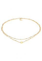 Elli Panie Choker Layer Look gwiazdy łańcucha kulkowego w 925 Sterling Silver Naszyjniki 1 ct Damski. Szare naszyjniki Elli, z materiału, srebrne. Za 293.99 zł.