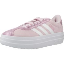 Buty ADIDAS VL COURT BOLD J Rose. Czerwone buty trekkingowe adidas, ze skóry, bez zapięcia. W wyprzedaży za 242.60 zł.