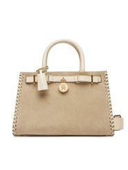 Tommy Hilfiger Torebka American Icon Mini Tote Su AW0AW17469 Beżowy. Brązowe torebki klasyczne Tommy Hilfiger, bez wzorów, ze skóry, bez dodatków. Za 1,499.00 zł.