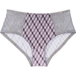 Figi wyszczuplające bonprix szary z nadrukiem. Bielizna modelująca marki bonprix. Za 34.99 zł.