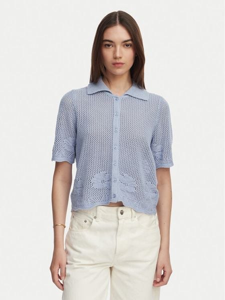 Vero Moda Kardigan Mystic 10342420 Niebieski Regular Fit. Niebieskie swetry Vero Moda, s, bez wzorów, z syntetyku, bez ramiączek. Za 133.99 zł.
