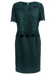 APART Sukienka w kolorze ciemnozielonym rozmiar: 36. Zielone sukienki Apart, bez wzorów, z koronki, bez kołnierzyka, bez ramiączek, mini. Za 166.49 zł.