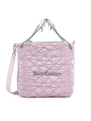 Juicy Couture Torebka BIJXT8667WRY Różowy. Czerwone torebki klasyczne Juicy Couture, bez wzorów, z materiału, bez dodatków. Za 439.99 zł.