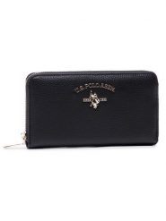 U.S. Polo Assn. Duży Portfel Damski Stanford L Zip Wallet BEUSS5184WVP000 Czarny. Czarne portfele U.S. Polo Assn., bez wzorów, ze skóry. Za 219.99 zł.