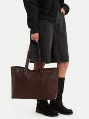 G-Star Raw Torebka C-LDA9517 Brązowy. Brązowe shopper bag G-Star, bez wzorów, ze skóry, retro, bez dodatków. Za 299.99 zł.
