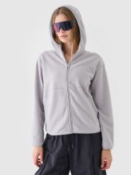 4F Polar regular z kapturem damski - szary L. Szare bluzy z polaru 4f, na zimę, l, bez wzorów, z dzianiny, snowboardowy. W wyprzedaży za 79.99 zł.